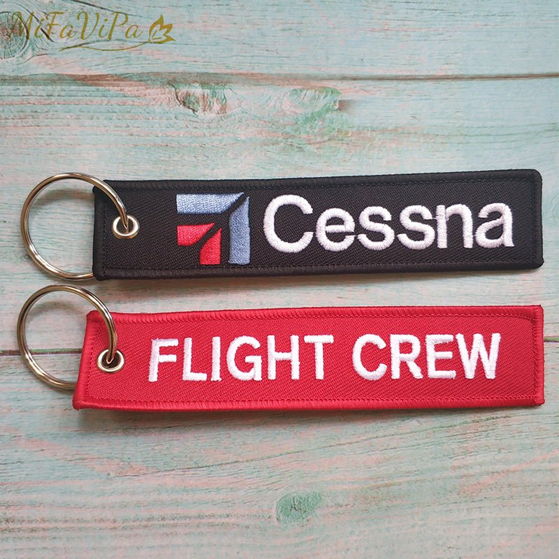 2 PCS CESSNA FLIGHT CREW KEYCHAIN CAR KEY CHAIN - PILOTSX