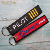 Thumbnail for 2 PCS FASHION TRINKET KEYCHAIN AIRBUS A320 AVIATOR PORTE CLEF AIRCRAFT KEY CHAIN - PILOTSX