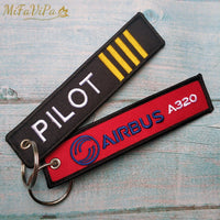 Thumbnail for 2 PCS FASHION TRINKET KEYCHAIN AIRBUS A320 AVIATOR PORTE CLEF AIRCRAFT KEY CHAIN - PILOTSX