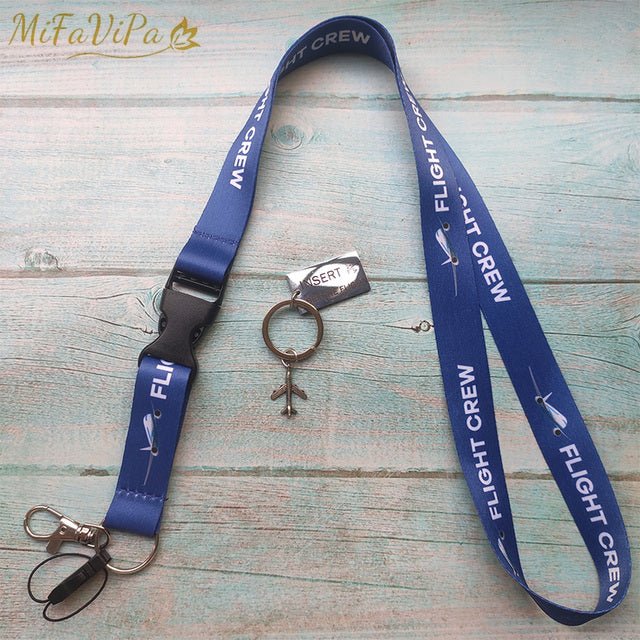 2 PCS FLIGHT CREW LANYARD SLEUTELHANGE KEYCHAIN AIRBUS NECK STRAP - PILOTSX