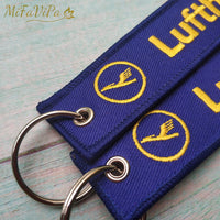 Thumbnail for 2 PCS LUFTHANSA SLEUTELHANGE KEYCHAIN CESSNA LANYARDS NECK STRAP - PILOTSX