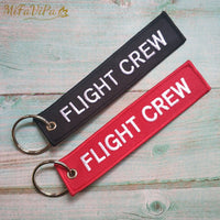 Thumbnail for 2 PCS RED FLIGHT CREW KEYCHAIN FASHION TRINKET PHONE STRAP BLACK EMBROIDERY KEYCHAINS - PILOTSX