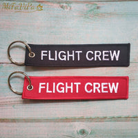 Thumbnail for 2 PCS RED FLIGHT CREW KEYCHAIN FASHION TRINKET PHONE STRAP BLACK EMBROIDERY KEYCHAINS - PILOTSX