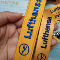 Thumbnail for 2 PCS YELLOW LUFTHANSA PORTE - CLEFS KEYCHAINS NECK STRAP - PILOTSX