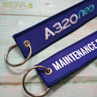 Thumbnail for 2 PCS/LOTMAINTENAINCE SIDE B A320 EMBROIDERY KEY CHAINS - PILOTSX