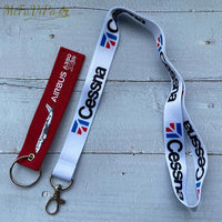 Thumbnail for 2 PCS/SET AIRBUS A350 CHAVEIRO KEYCHAIN CESSNA LANYARDS NECK STRAP - PILOTSX