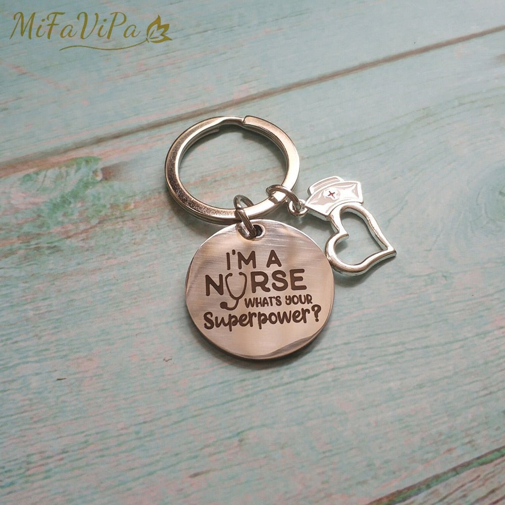 20 PCS HEART PANDENT KEYCHAIN I AM A NURSE - PILOTSX