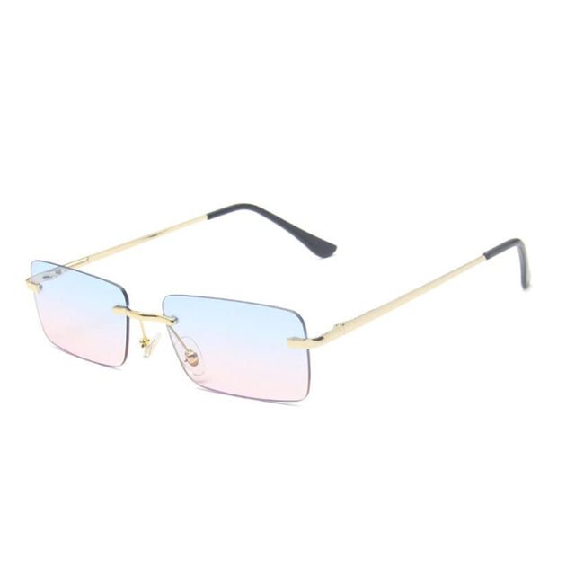 2021 LUXURY SMALL RIMLESS MEN WOMEN SUNGLASSES - PILOTSX