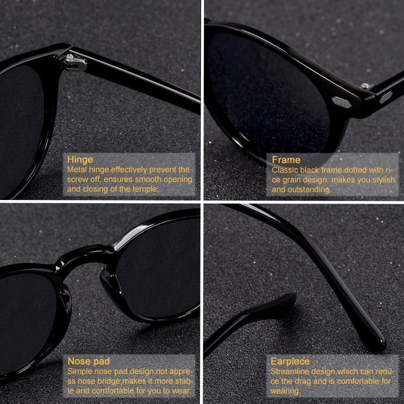 2021 NEW FASHION MEN POLARIZED SUNGLASSES WOMEN ROUND TAC LENS TR90 FRAME BRAND DESIGNER - PILOTSX