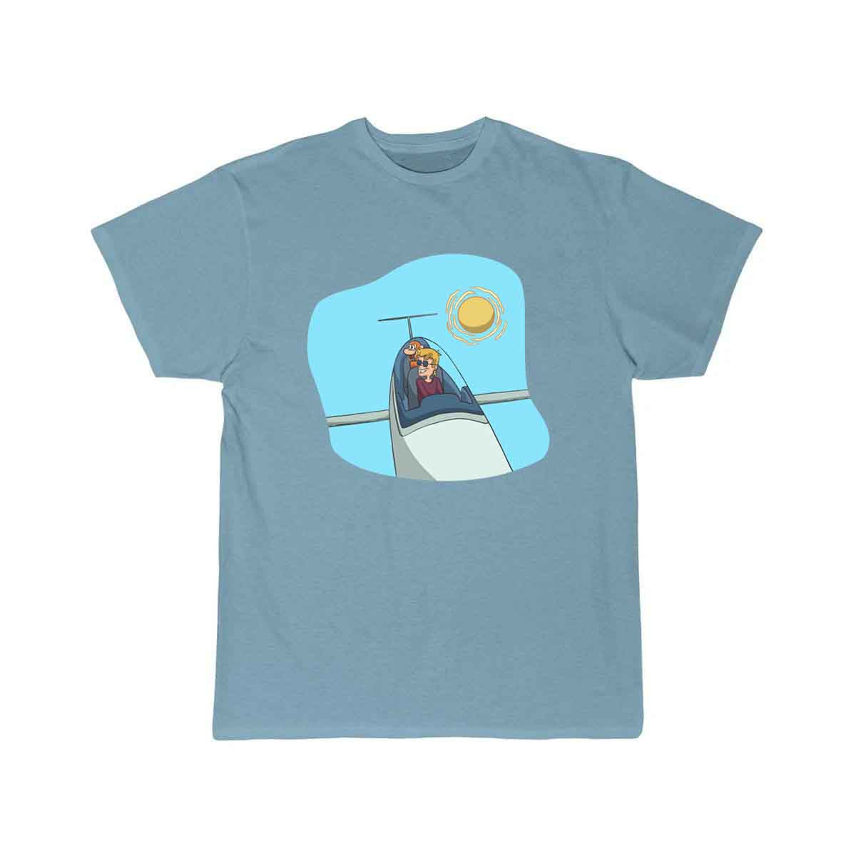 Glider pilot with in the sun T-SHIRT THE AV8R