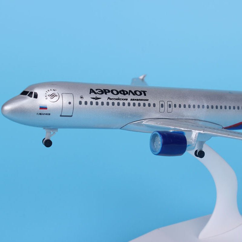 20CM AEROFLOT RUSSIAN AIRCRAFT MODEL DIECAST METAL MODEL AIRPLANES 16CM A330 1:400 A380 AIRBUS AIRPLANE MODEL TOY PLANE GIFT - PILOTSX