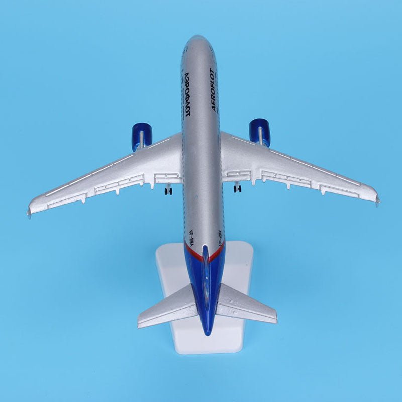 20CM AEROFLOT RUSSIAN AIRCRAFT MODEL DIECAST METAL MODEL AIRPLANES 16CM A330 1:400 A380 AIRBUS AIRPLANE MODEL TOY PLANE GIFT - PILOTSX