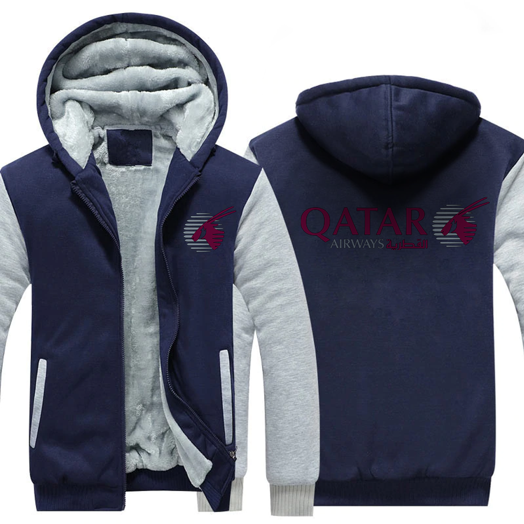 QATAR AIRLINES  JACKETS FLEECE SWEATSHIRT