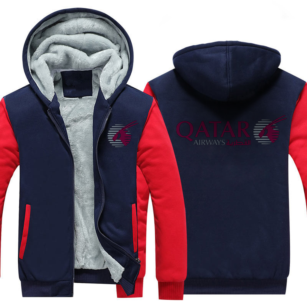 QATAR AIRLINES  JACKETS FLEECE SWEATSHIRT