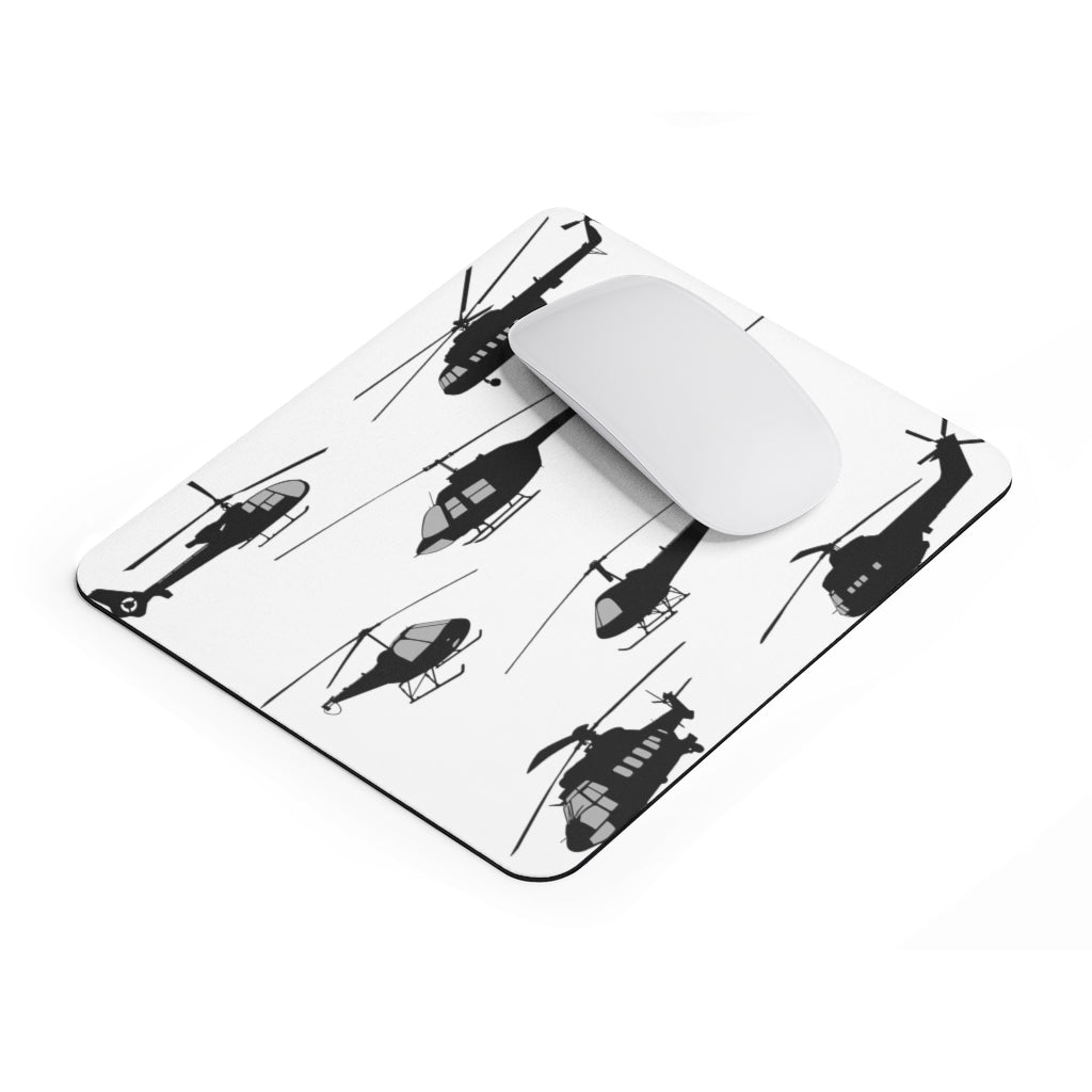 HELICOPTER BLACK  -  MOUSE PAD Printify