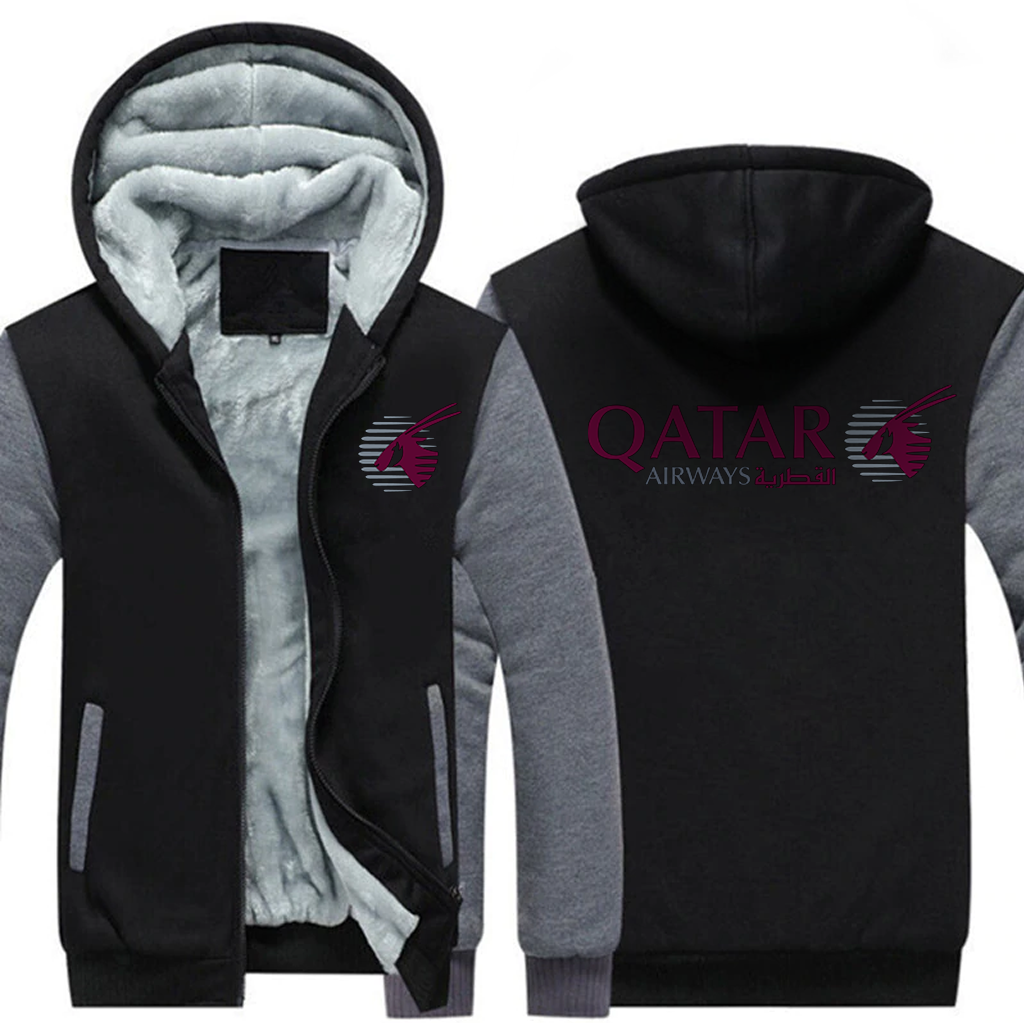 QATAR AIRLINES  JACKETS FLEECE SWEATSHIRT