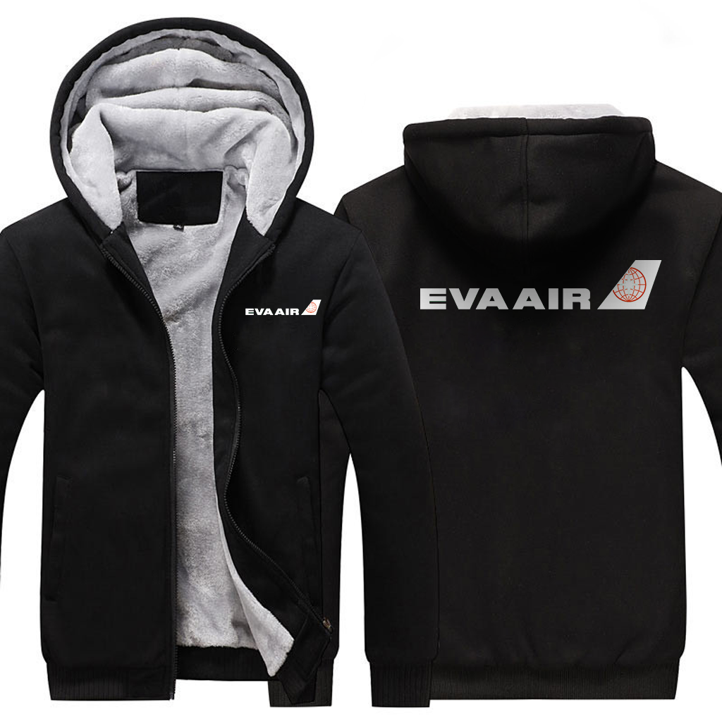 EVAAIR AIRLINES  JACKETS FLEECE SWEATSHIRT