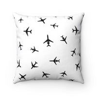 Thumbnail for BLACK AIRPLANE PILLOW Printify