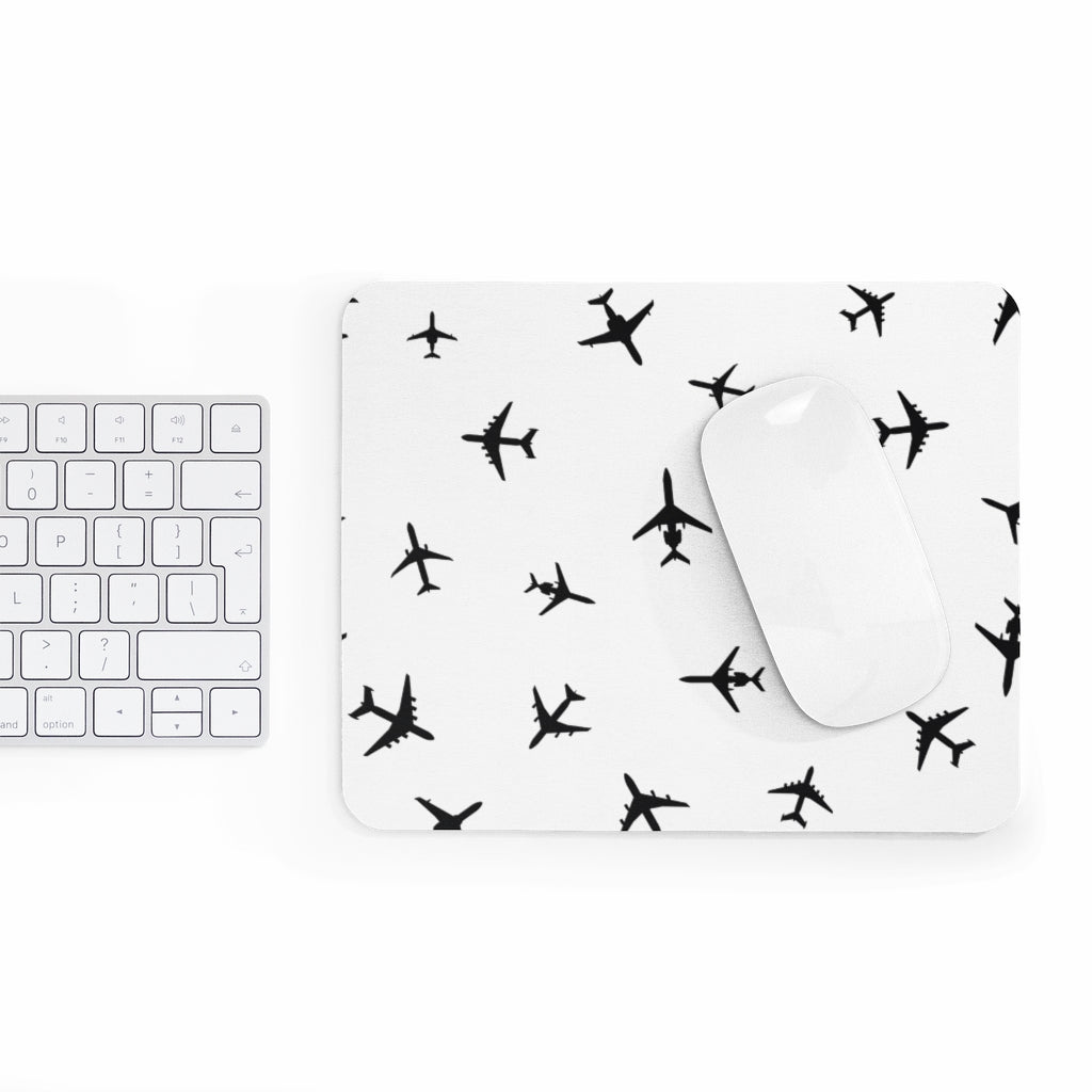 AIRPLANES BLACK  -  MOUSE PAD Printify