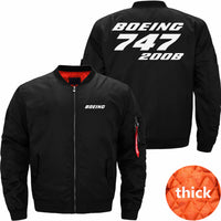 Thumbnail for Boeing 747 200B Ma-1 Bomber Jacket Flight Jacket Aviator Jacket THE AV8R