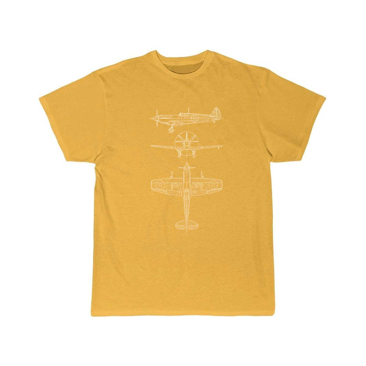 Spitfire airplane blueprint T-SHIRT THE AV8R