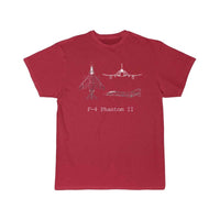 Thumbnail for F-4 Phantom Ii Fighter Jet Mechanical SketchF-4 Phantom Ii Fighter Jet Mechanical Sketch T Shirt THE AV8R