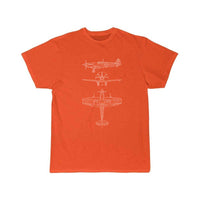 Thumbnail for Spitfire airplane blueprint T-SHIRT THE AV8R