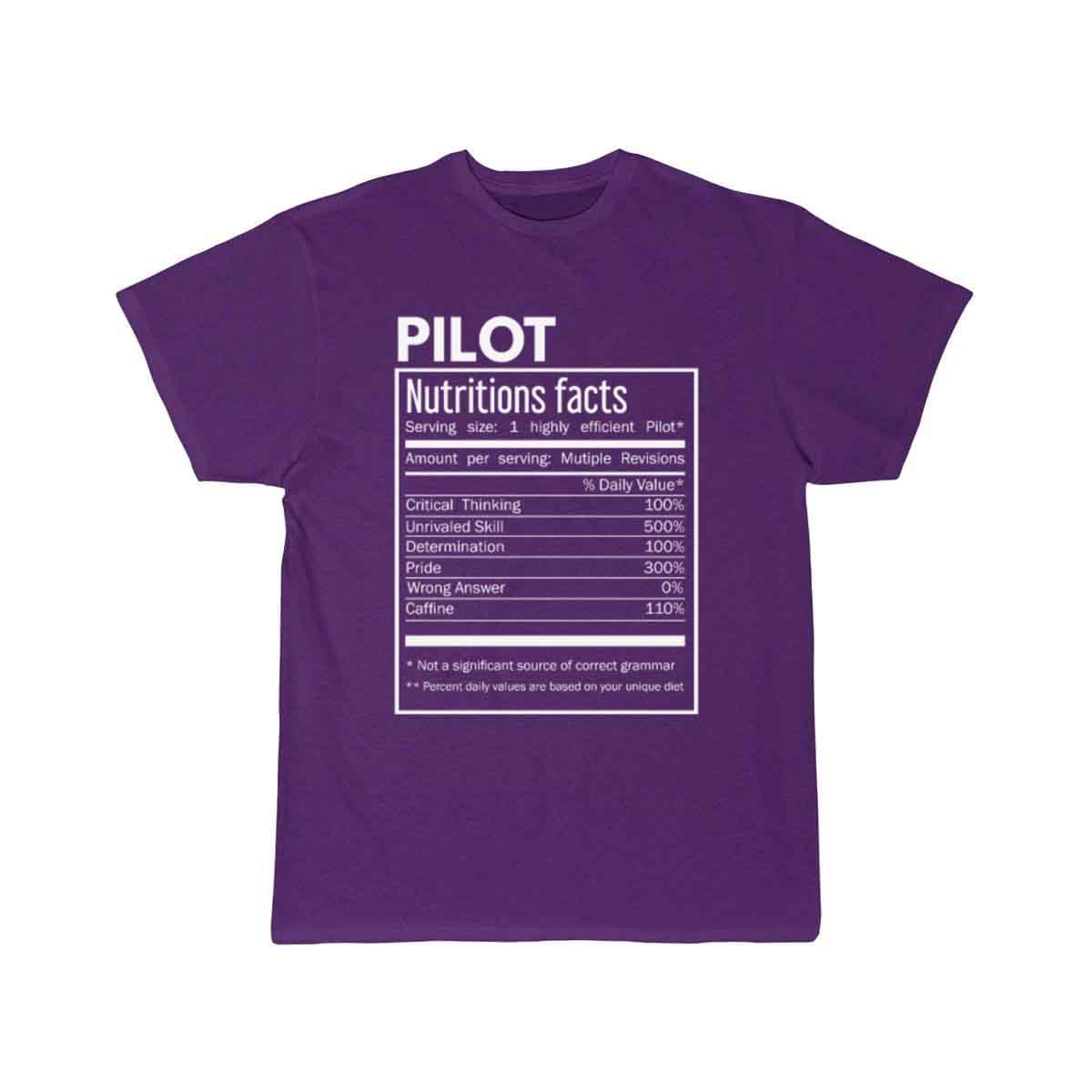 Pilot Gift -Pilot Funny Nutrition Facts T-SHIRT THE AV8R