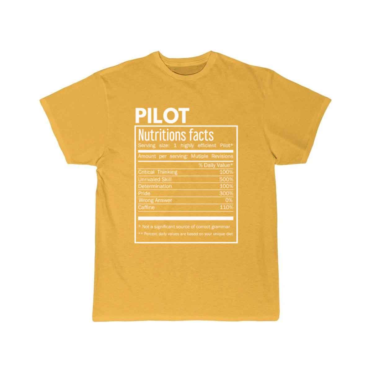 Pilot Gift -Pilot Funny Nutrition Facts T-SHIRT THE AV8R