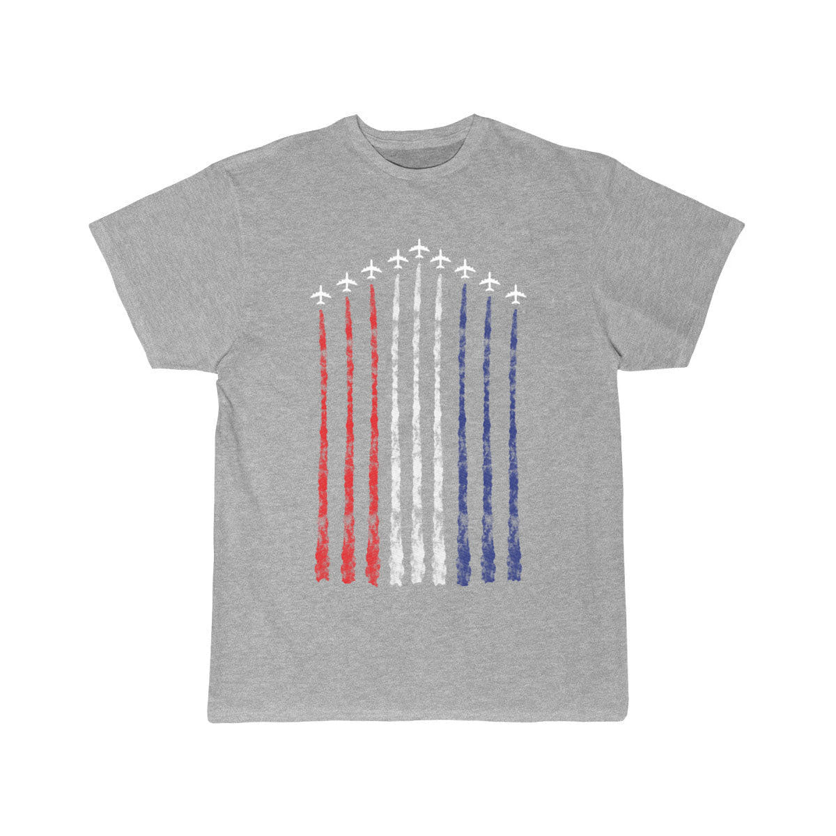 American Flag USA Fighter Jet Con Trail design T SHIRT THE AV8R