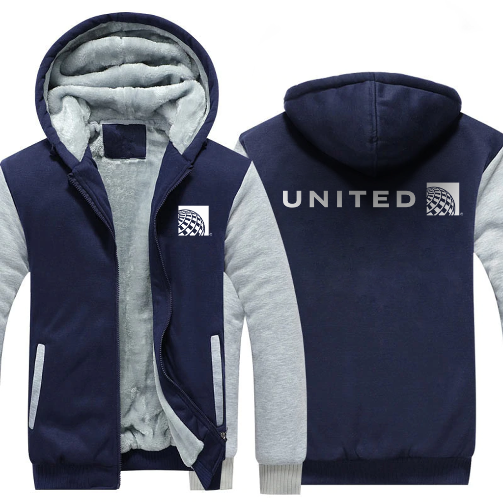 UNITED AIRLINES  JACKETS FLEECE SWEATSHIRT