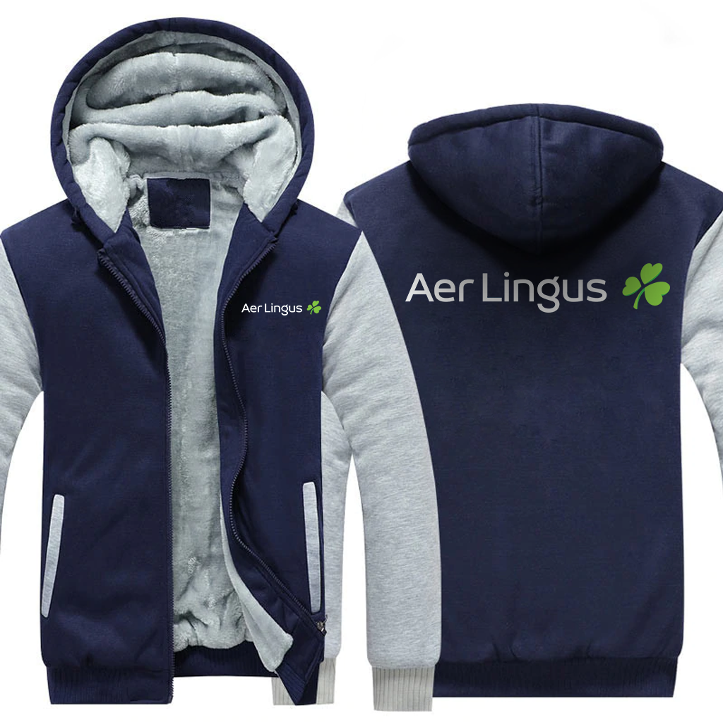 LINGUS AIRLINES  JACKETS FLEECE SWEATSHIRT