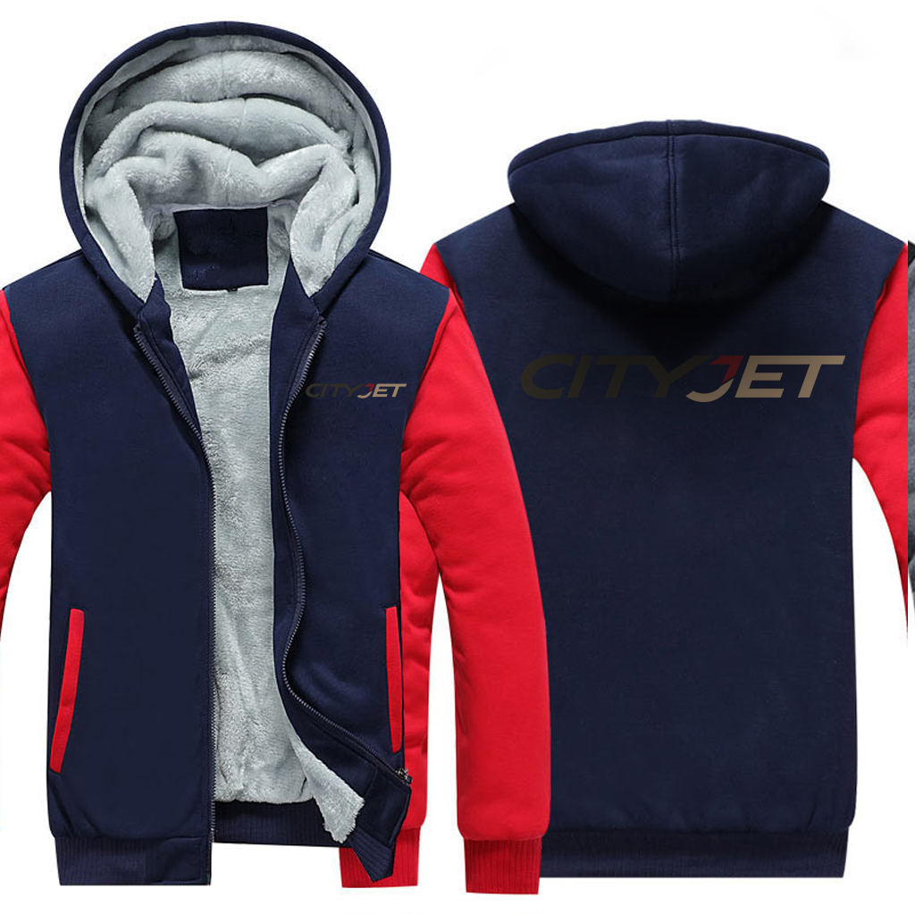 CITYJET AIRLINES JACKETS FLEECE SWEATSHIRT