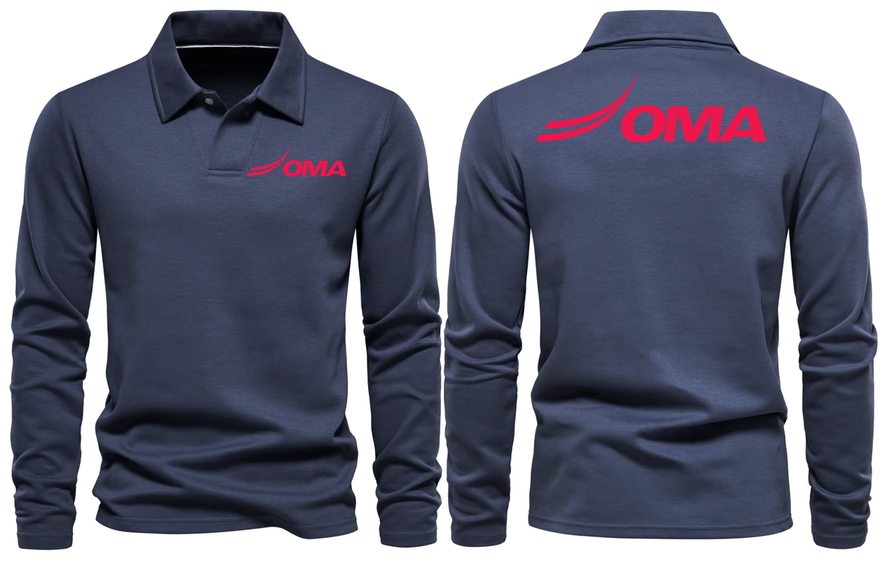 OMA AIRPORT LONG SLEEVE  POLO
