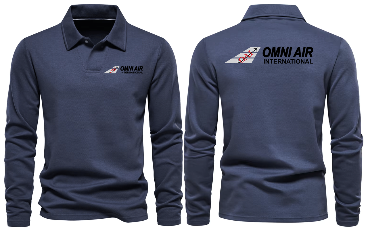 OMAN AIR LONG SLEEVE  POLO 01