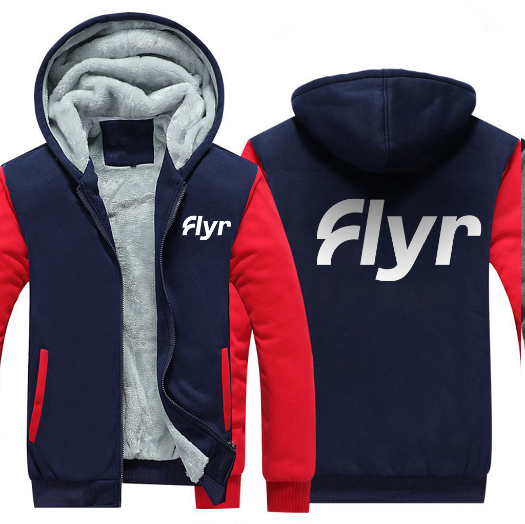 FLYR AIRLINES  JACKETS FLEECE SWEATSHIRT