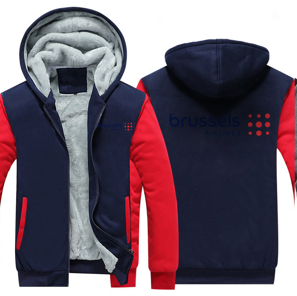 BRUSSELS AIRLINES JACKETS FLEECE SWEATSHIRT