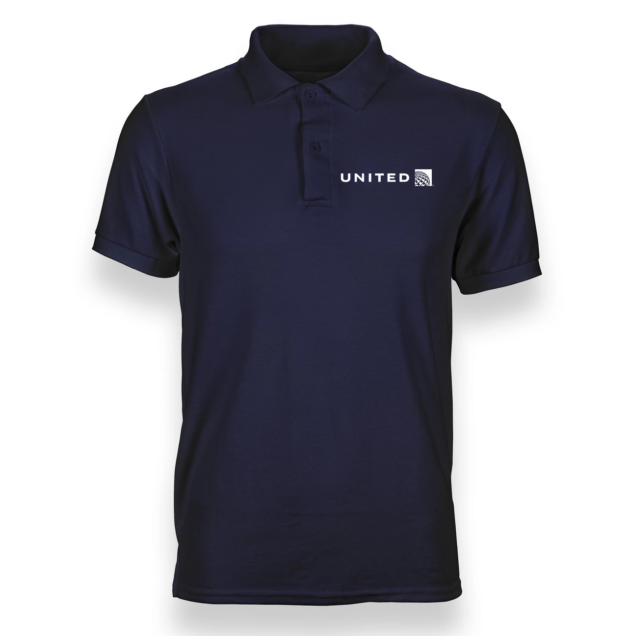 a polo shirt with the united logo on it