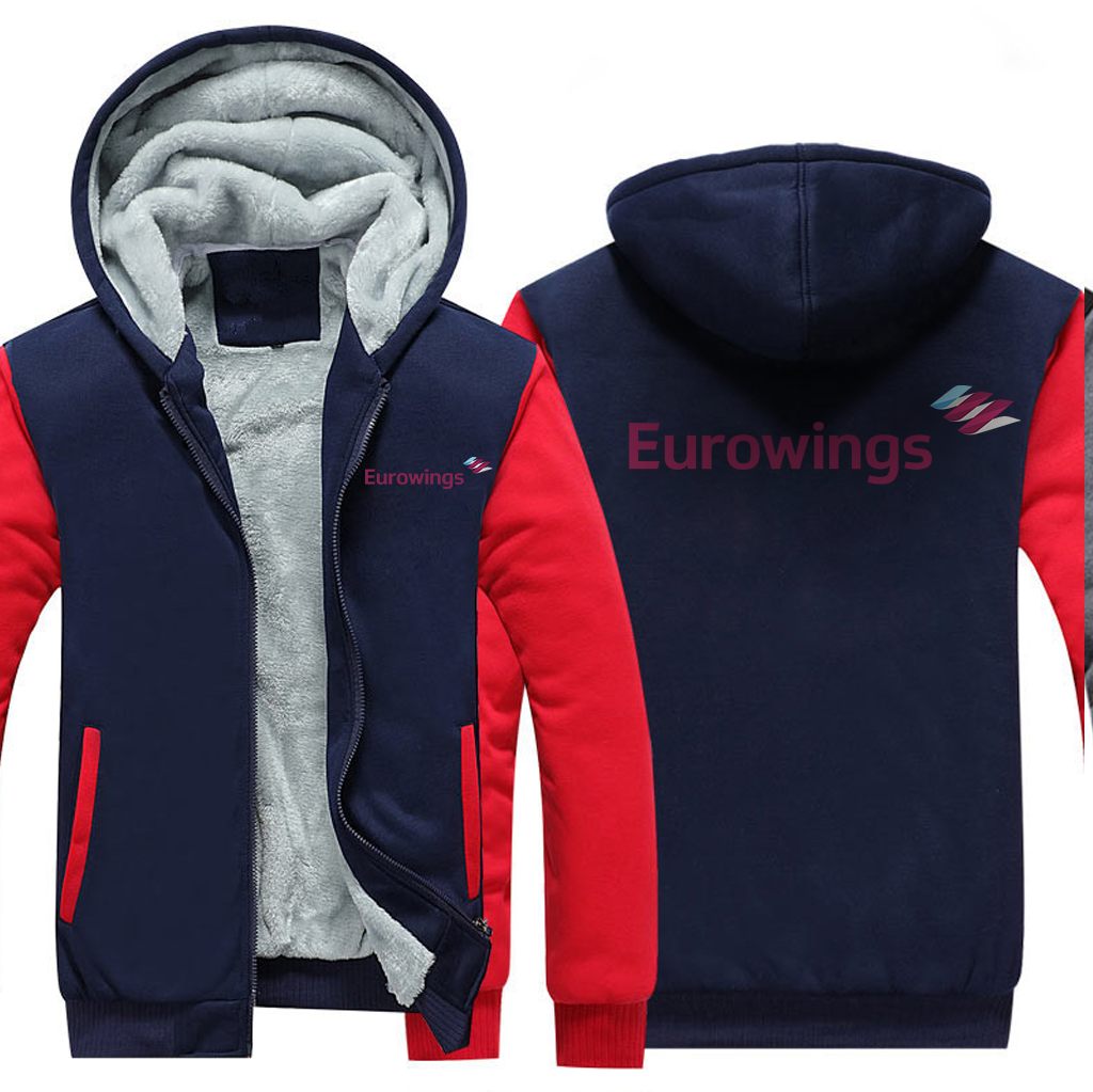 EURO WINGS AIRLINES JACKETS FLEECE SWEATSHIRT