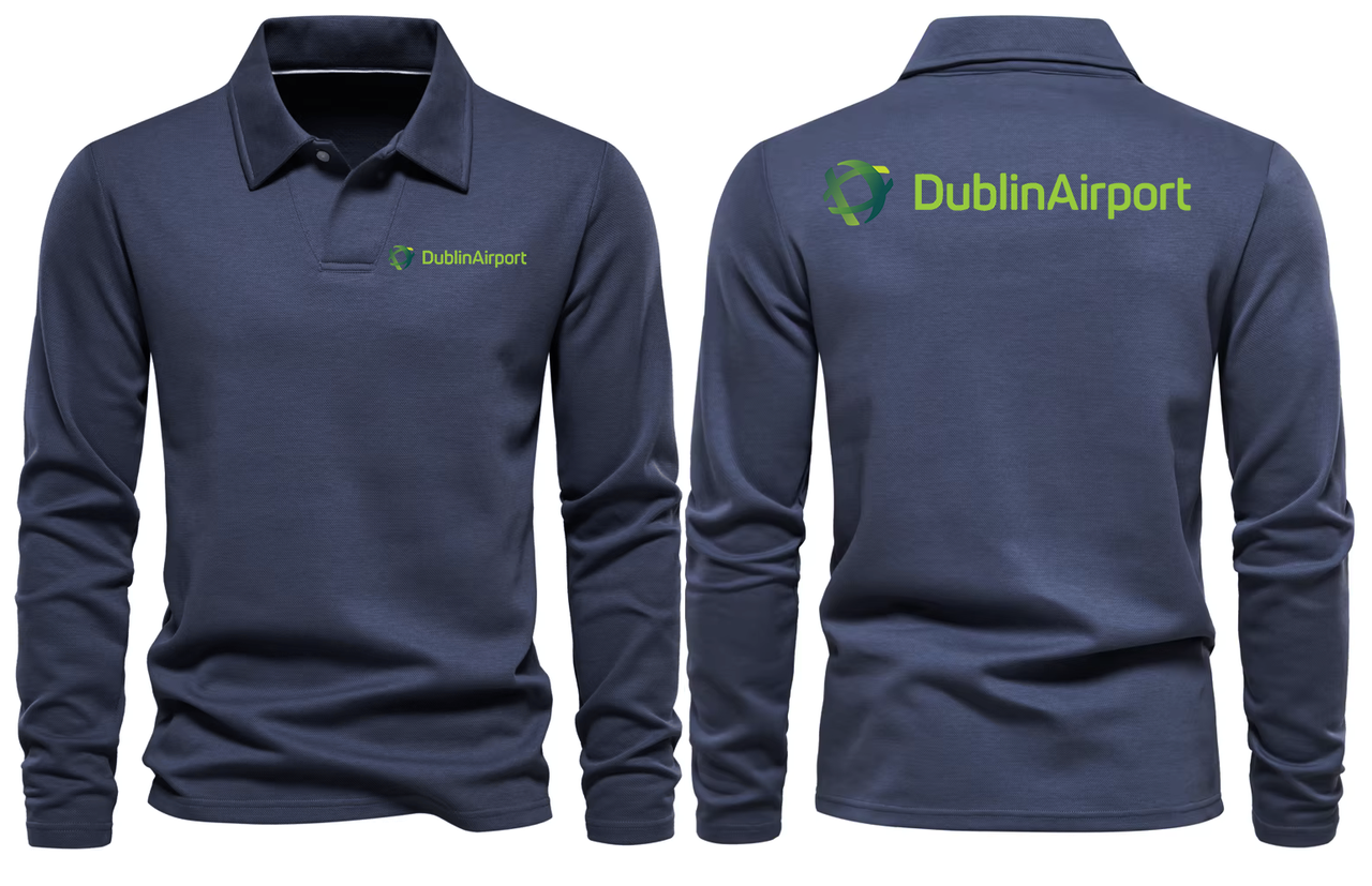 DUBLIN AIRPORT LONG SLEEVE  POLO