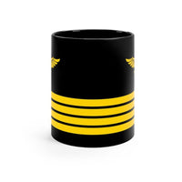 Thumbnail for 3 OR 4 STRIPES BLACK MUG 11OZ MUG - PILOTSX