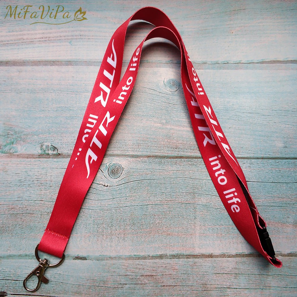 3 PCS RED ATR INTO LIFE FLIGHT CREW NECK STRAP - PILOTSX