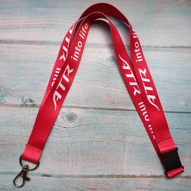 3 PCS RED ATR INTO LIFE FLIGHT CREW NECK STRAP - PILOTSX