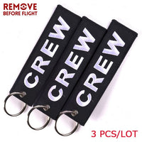 Thumbnail for 3 PCS/LOT BLACK CREW EMBROIDERY KEY CHAIN - PILOTSX