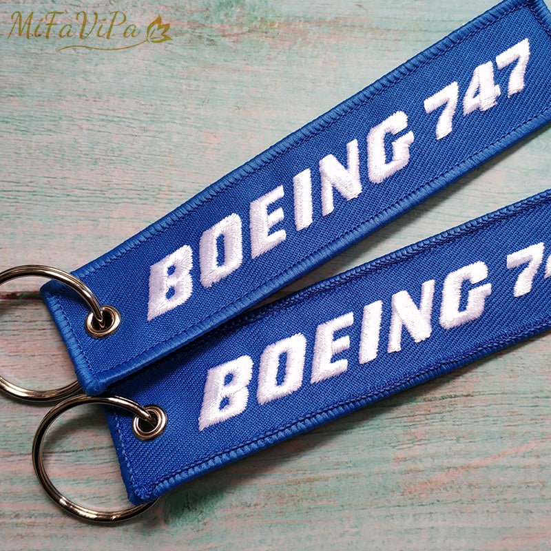 3 PCS/LOT BOEING 747 KEY CHAINS NEW FASHION TRINKET PHONE STRAP BLACK - PILOTSX