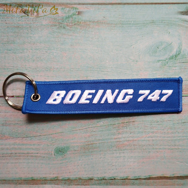 3 PCS/LOT BOEING 747 KEY CHAINS NEW FASHION TRINKET PHONE STRAP BLACK - PILOTSX