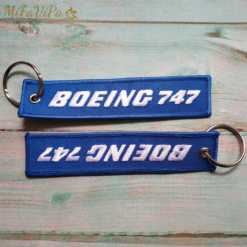 3 PCS/LOT BOEING 747 KEY CHAINS NEW FASHION TRINKET PHONE STRAP BLACK - PILOTSX