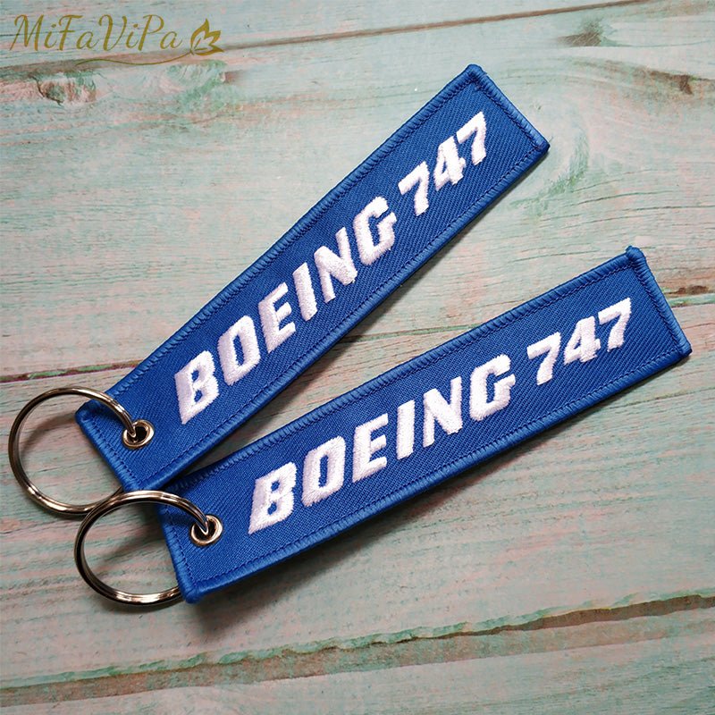 3 PCS/LOT BOEING 747 KEY CHAINS NEW FASHION TRINKET PHONE STRAP BLACK - PILOTSX