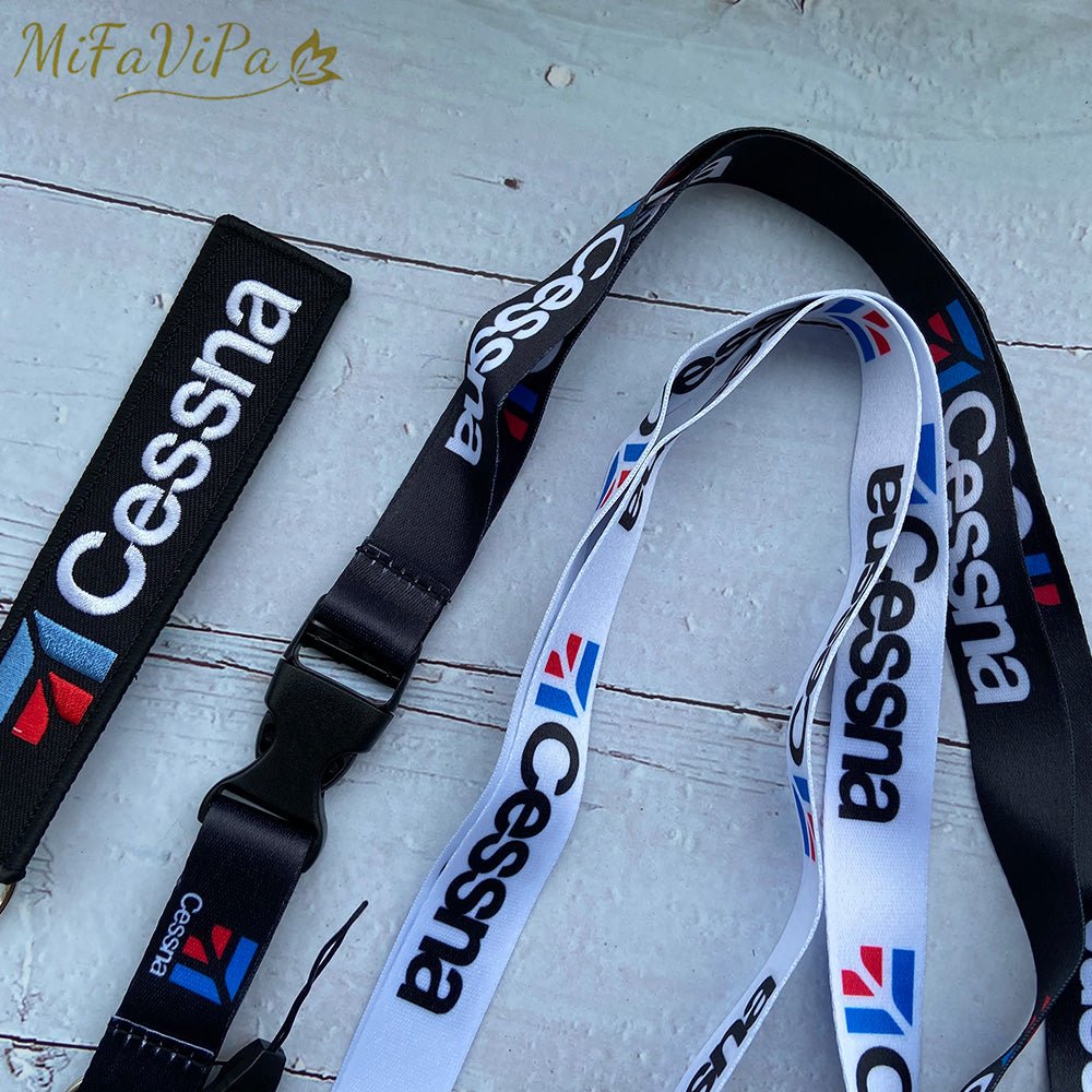 3 PCS/SET CESSNA LANYARDS NECK STRAP KEYCHAIN - PILOTSX