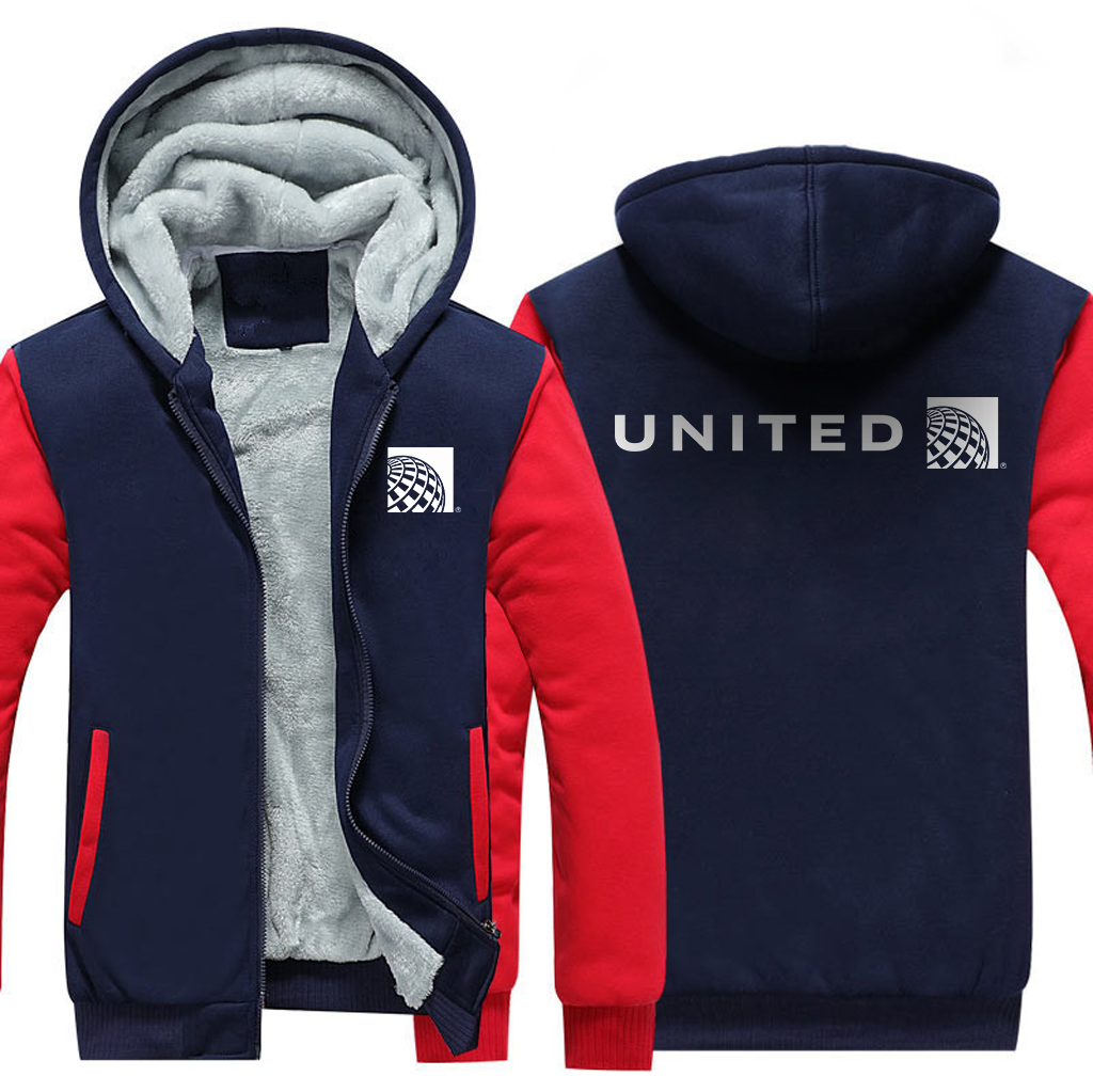 UNITED AIRLINES  JACKETS FLEECE SWEATSHIRT